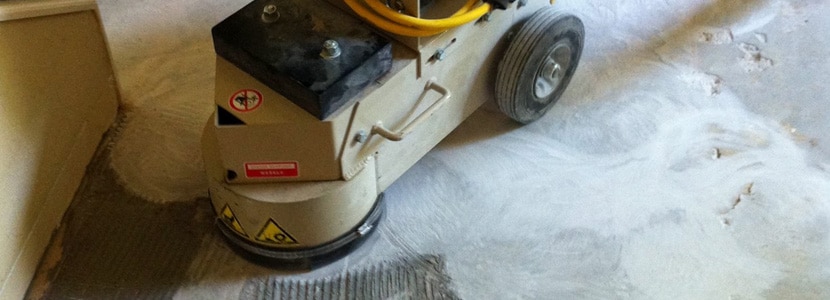 Photograph of a specialized floor removal tool that Speedy Floor Removal uses to help floor removal to remain virtually dust free.