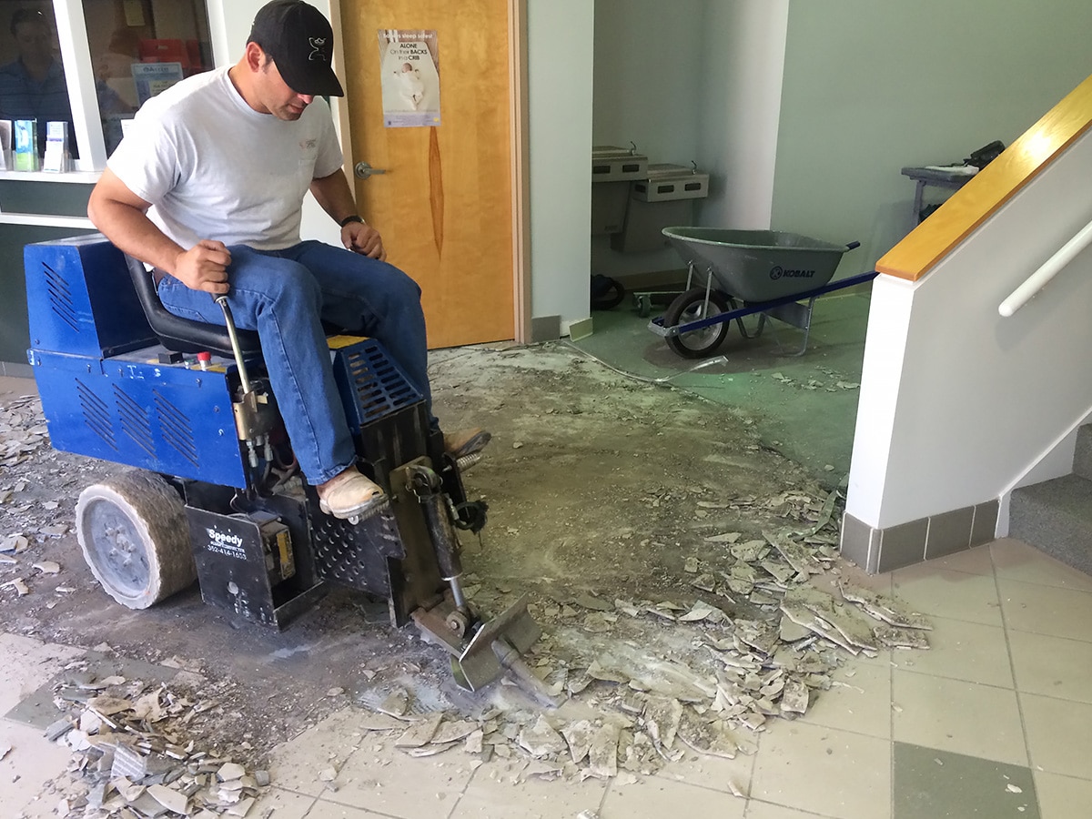 Dustless Floor Removal