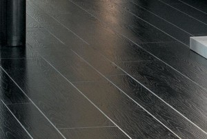 Photograph of wood plank tile in Florida home.