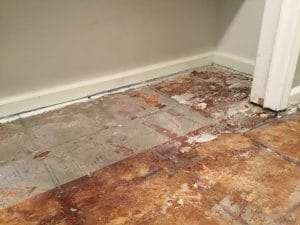 Water Damage from Hurricane